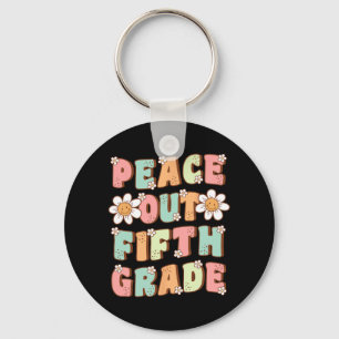 Llavero Quinto Grado Cute Groovy Último Día De 5º Grado