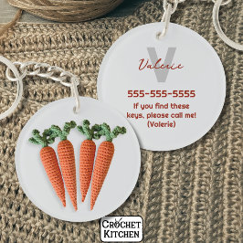 Llavero Quirky Amigurumi Nombre de las zanjas crochet Mini