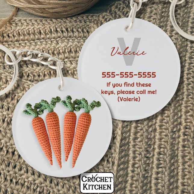 Llavero Quirky Amigurumi Nombre de las zanjas crochet Mini (Subido por el creador)