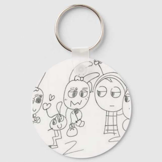 Llavero Quirky Doodle Style Antenna Friends Gráfico Tee (Anverso)