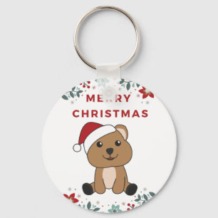 Llavero Quokka Navidades Nieve a los animales de invierno