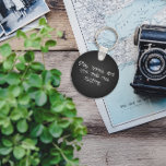 Llavero Quote minimalist grey funny<br><div class="desc">Play,  women and wine undo men laughing - encouragement  sarcastic saying. Dark Grey Charcoal keychain with funny saying For Anyone.</div>