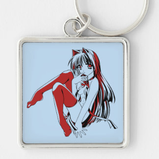 Llavero R & B Manga, Neko Catgirl Furry Loli Anime