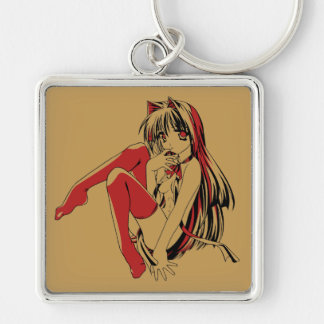 Llavero R & B Manga, Neko Catgirl Furry Loli Anime