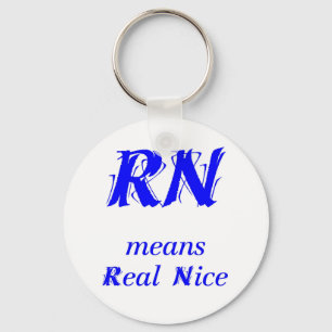 Llavero R.N. significa Niza Real (azul)