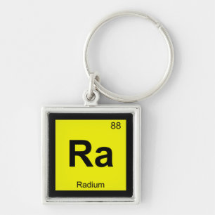 Llavero Ra - Símbolo de tabla periódica de química radioló