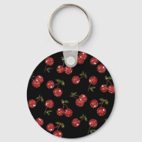 RAB Rockabilly Very Cherry Cherries On Black
