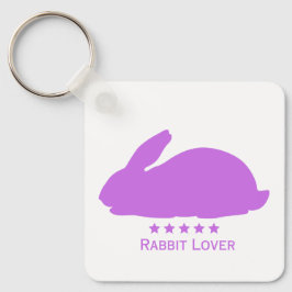 Llavero Rabbit Lover en morado