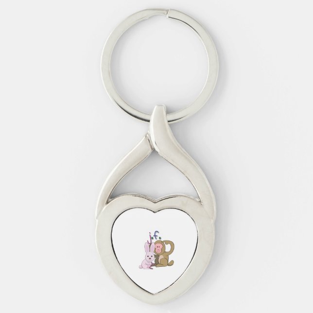 Llavero rabbit & monkey (Anverso)