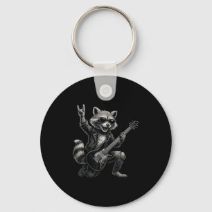 Llavero Raccoon Rock Regalo Música Hombres Niños Mujeres G