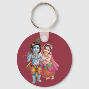 Llavero Radha Krishna: El símbolo del bono eterno