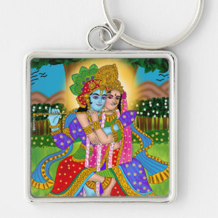 Llavero Radha Krishna Keychain