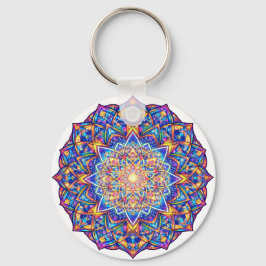 Llavero Radiant Kaleidoscope Mandala – Color Harmony