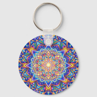 Llavero Radiant Kaleidoscope Mandala – Color Harmony Keych