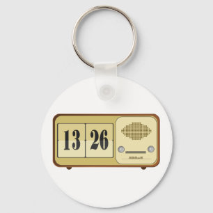Llavero Radio de reloj retro