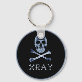 Llavero RADIOLOGÍA DE LA bandera de XRAY PIRATE JOLLY ROGE