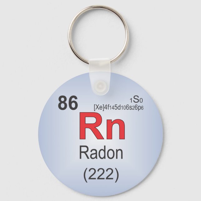 Llavero Radon Individual Element of the Periodic Table (Anverso)