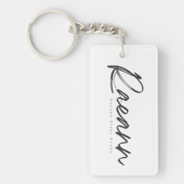Llavero Raeann Blake Books Rectangle Keychain