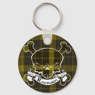 Llavero Raeburn Tartan Skull