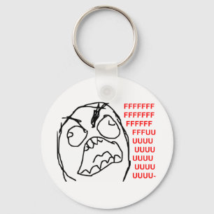 Llavero Rage Guy Angry Fuu Fuuu Rage Face Meme