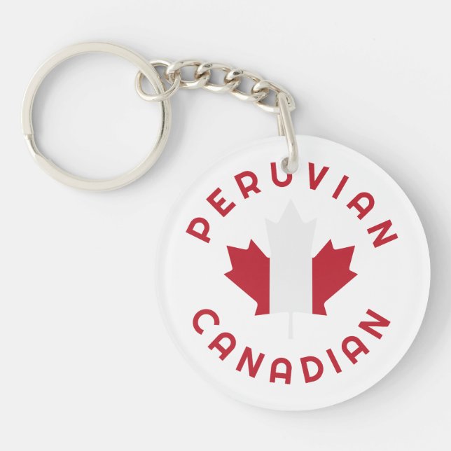 Llavero Raíces canadienses peruanas (Frente)