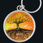 Llavero Raíces de amor<br><div class="desc">Cadena de llaves para el coche de la recepción de luna de miel. Invitaciones a la boda de árbol para el árbol de hadas del bosque Boho bohemian Lover al aire libre. Árbol de amor rojo con pájaros 5 x 7 Invitación de bodas con remolinos y corazones - Ver más...</div>