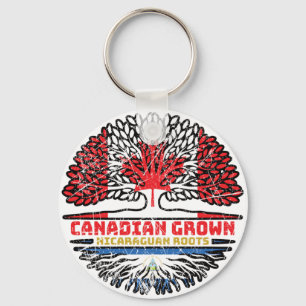 Llavero Raíces de árbol canadiense nicaragüense