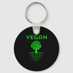 Llavero Raíces de árbol veganas amor vegetariano verde mad