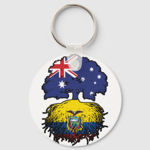Llavero Raíces de árboles australianos ecuatorianos