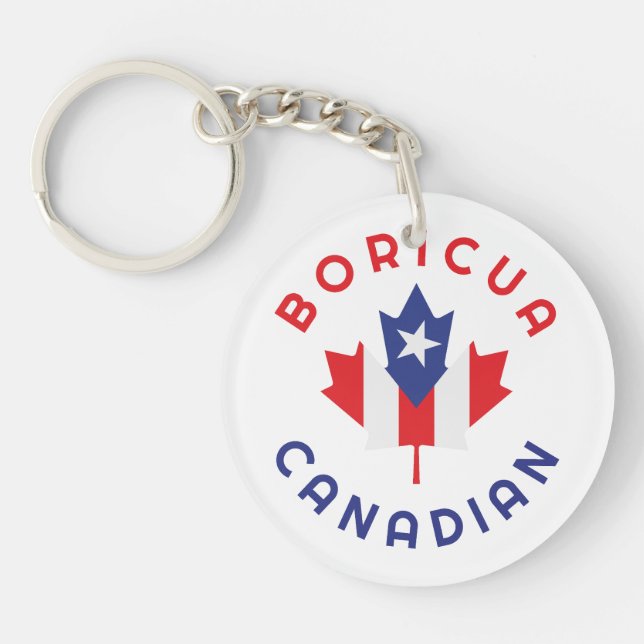 Llavero Raíces de Boricua de Canadá (Frente)