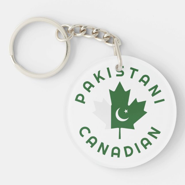 Llavero Raíces de Canadá en Pakistán (Frente)