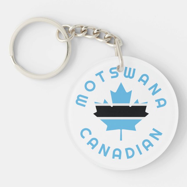 Llavero Raíces de Motswana de Canadá (Frente)
