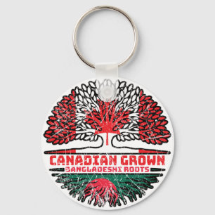 Llavero Raíces del árbol canadiense bangladesí