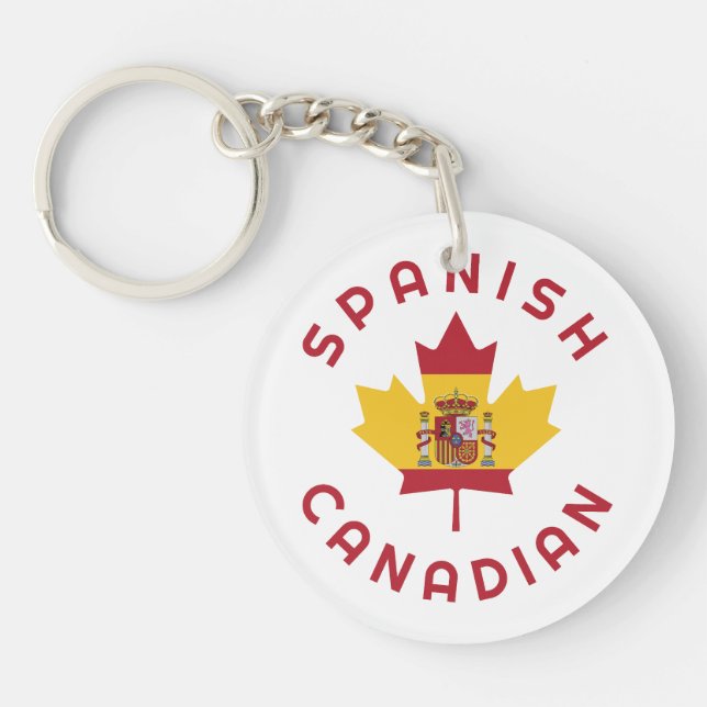 Llavero Raíces españolas canadienses (Frente)