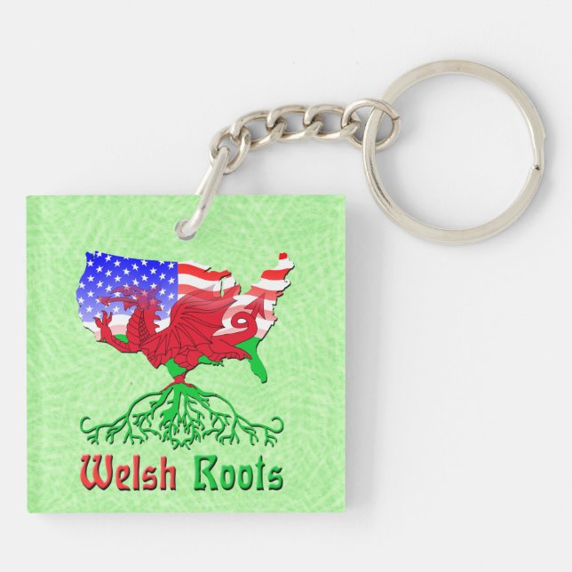 Llavero Raíces galesas norteamericanas (Atrás)