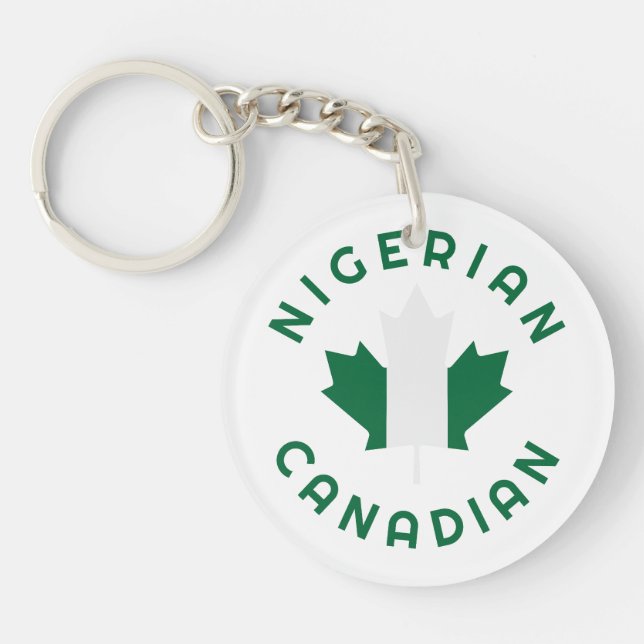 Llavero Raíces nigerianas canadienses (Frente)