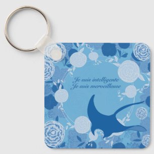 Llavero raie, fleur de vie, naranja, mandala, zen, chakra,