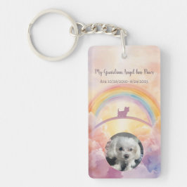 Llavero Rainbow Bridge Pet Memorial Keychain – Small Dog