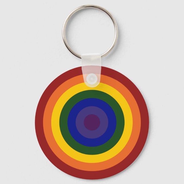 Llavero Rainbow Bullseye (Anverso)