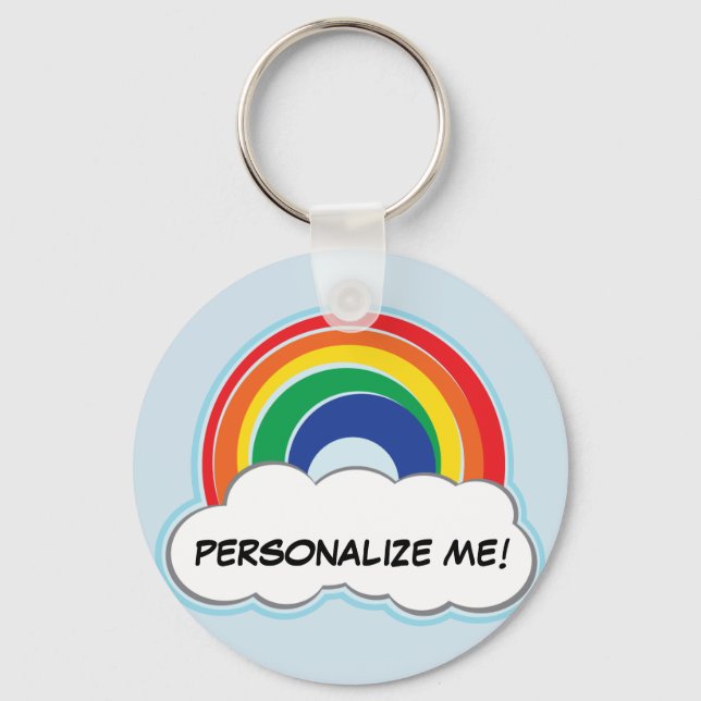 Llavero RAINBOW | cadena de claves personalizada (Anverso)