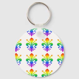 Llavero Rainbow Fleur-de-lis