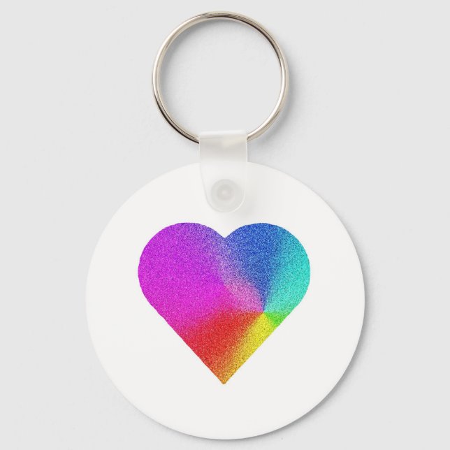 Llavero Rainbow Heart (Anverso)