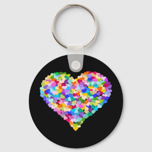 Llavero Rainbow Heart Confetti