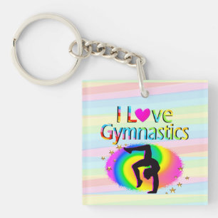 LLAVERO RAINBOW ME ENCANTAN LAS CADENAS CLAVE DE GIMNASIA