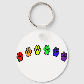 Llavero Rainbow Pawprints