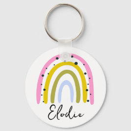 Llavero Rainbow Personalized Name Keychain Custom Gift