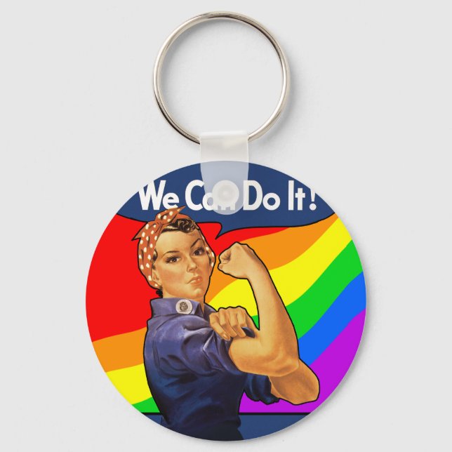 Llavero Rainbow Rosie (Anverso)