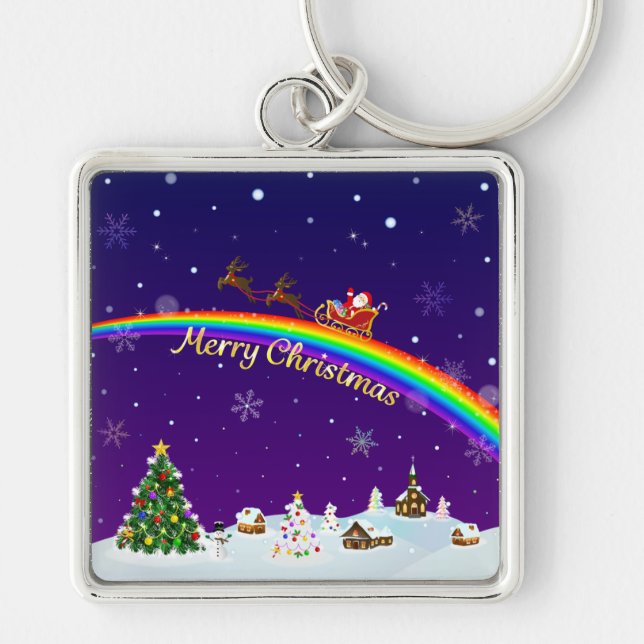 Llavero Rainbow Santa Claus (Frente)