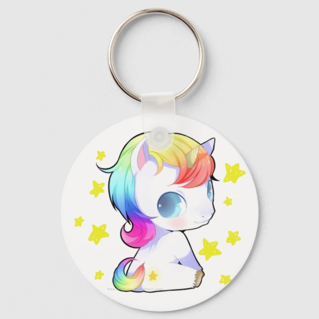 Llavero Rainbow Unicorn (Anverso)