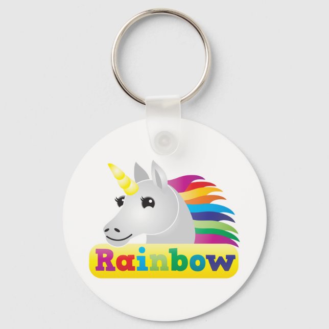 Llavero Rainbow Unicorn (Anverso)
